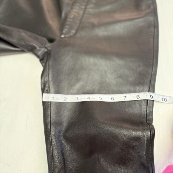 Pelle Studio Wilsons 100% Buttery Soft Leather Black Pants Women 6 - Picture 15 of 16